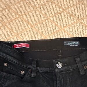 Red Engine Cayenne coated black jeans. Perfect under a boot for fall-winter
